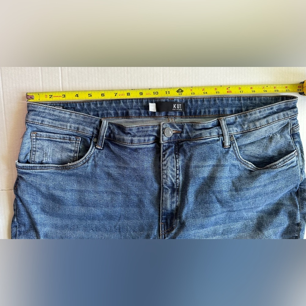 Kut Jeans Womens 24W Blue Medium Wash Rachael Mom‎ Jeans Distressed - Picture 5 of 8